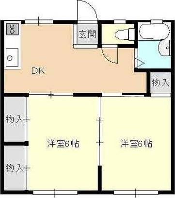 ハイムストーク 103号室 間取り