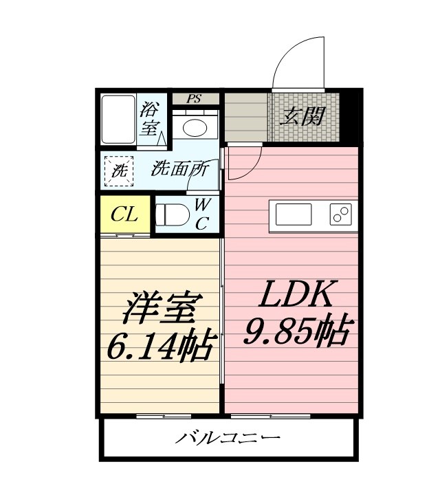 プリモソーレ湘南 203号室 間取り