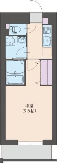 フェルム東海岸 204号室 間取り