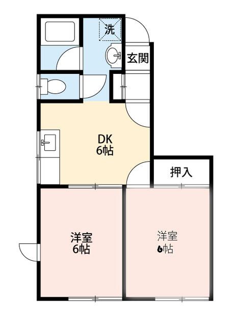 アトリオA棟 1号室 間取り