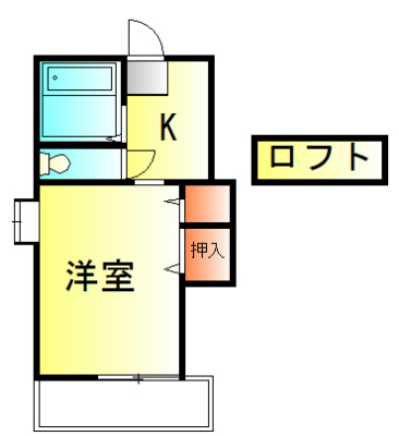 カーサ・アスール 106号室 間取り