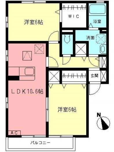 コート・フローラA 101号室 間取り