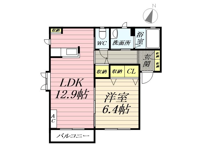 キャロットハウスⅢ 201号室 間取り