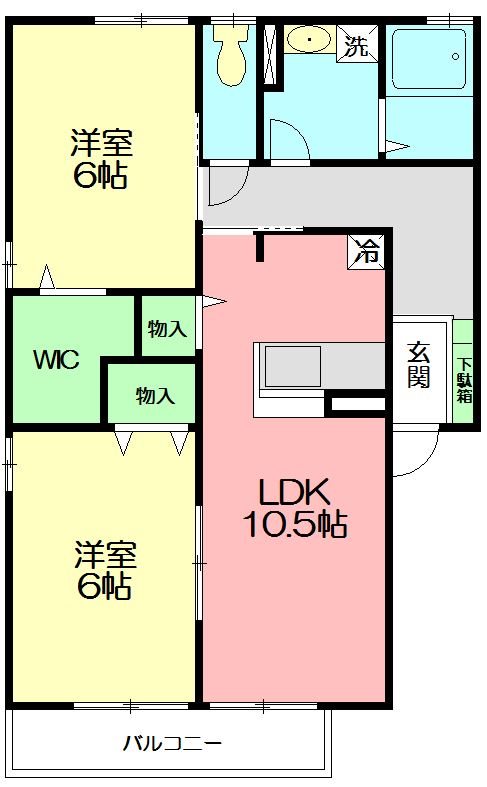 エトワール湘南ウエスト 101号室 間取り