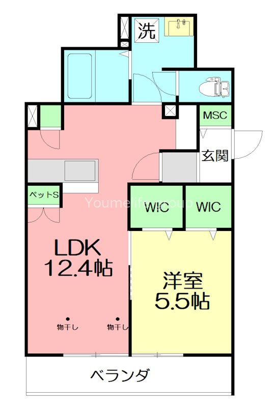SKY MAISON Ⅱ 301号室 間取り
