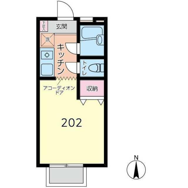 ハイツマックル 202号室 間取り