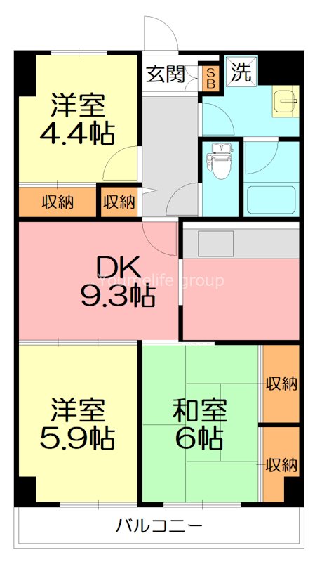 フラット１７１ 702号室 間取り