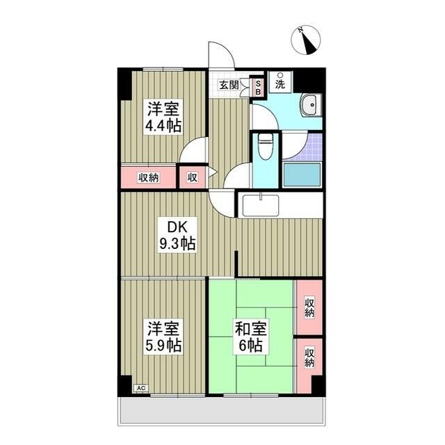フラット171 702号室 間取り