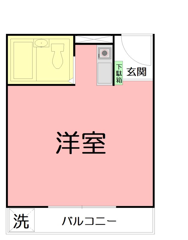 エクセルピア戸塚 206号室 間取り
