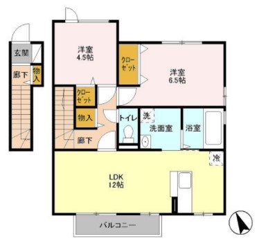 未来 201号室 間取り