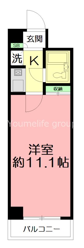シーサイドビラ鵠沼 0202号室 間取り