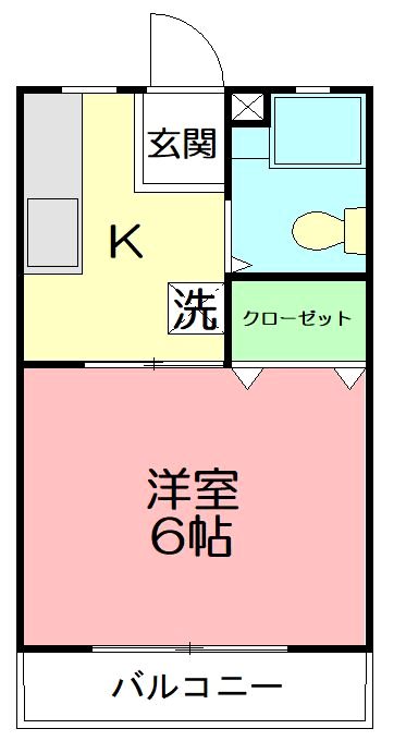 コスモAoi湘南台Ⅱ 102号室 間取り
