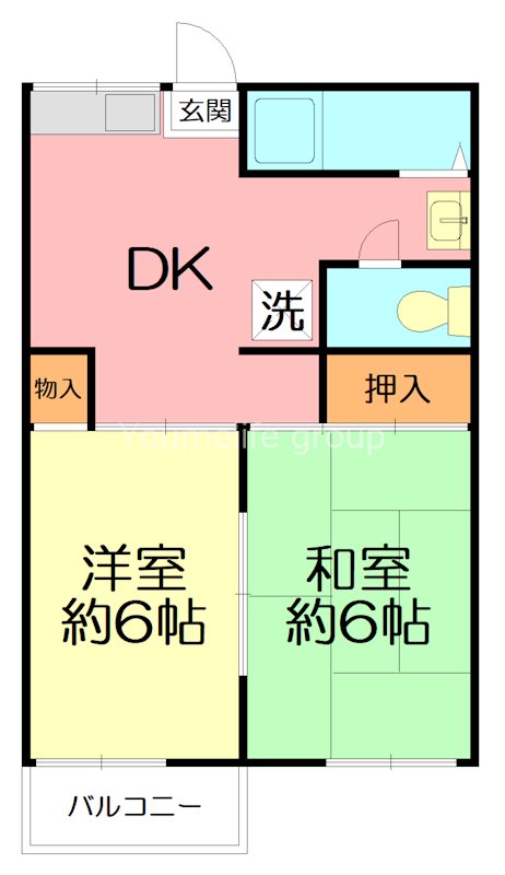 コーポまとい 102号室 間取り