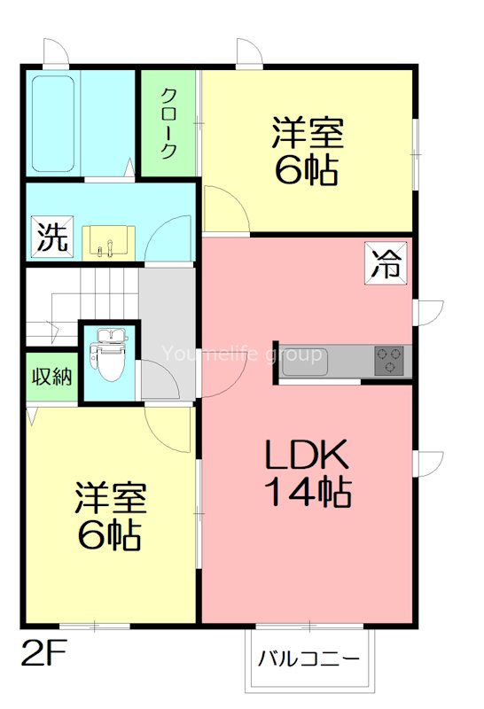 メジュール　D棟 202号室 間取り