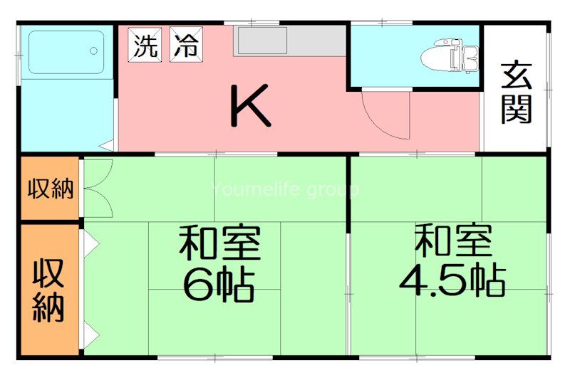 田口貸家 間取り