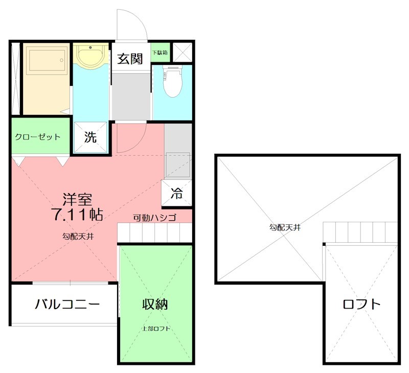 ブラウンナッツ 202号室 間取り