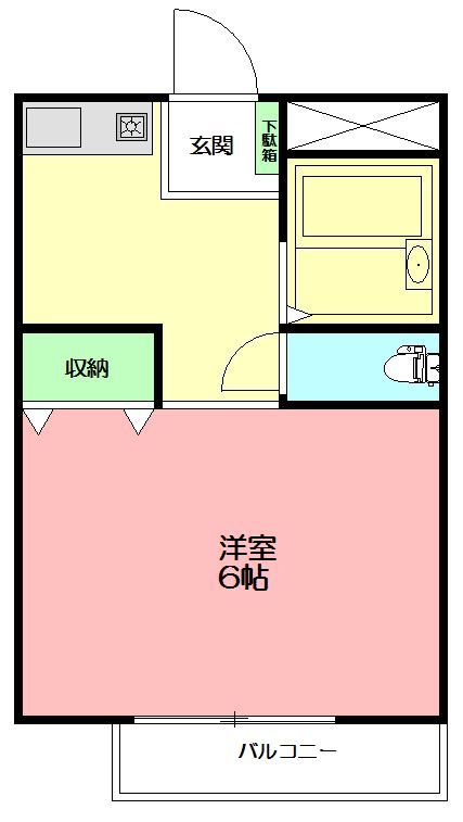 ミラコスタ  108号室 間取り