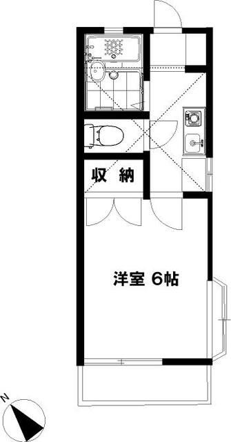 藤沢ドミール21 103号室 間取り