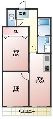 オリブマンション 302号室 間取り
