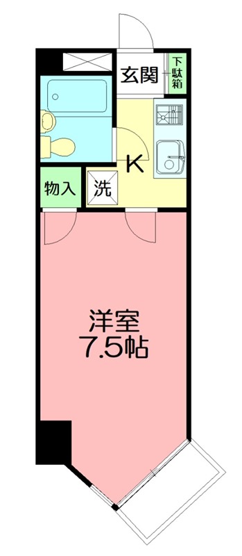 メゾン・ド湘南 107号室 間取り