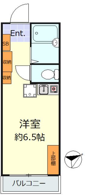 リリカル戸塚 203号室 間取り