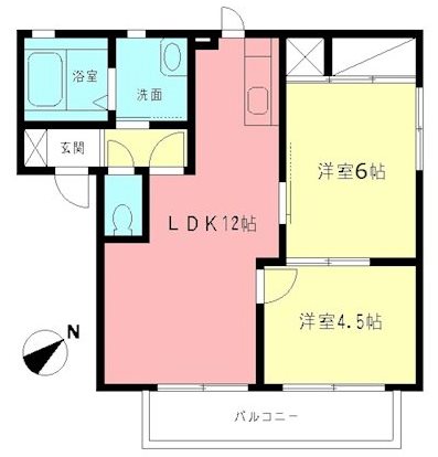 リヴェールA 102号室 間取り