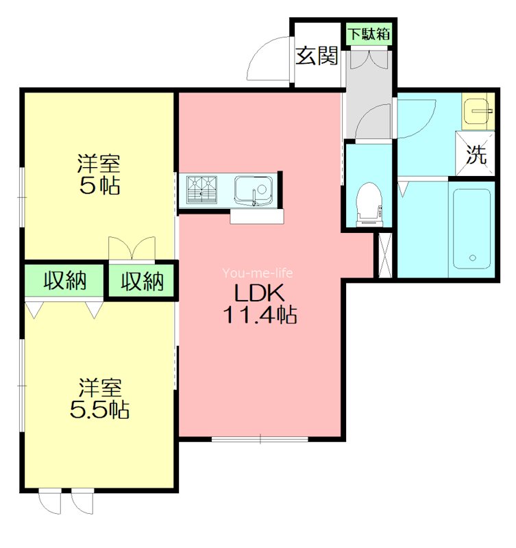 メゾン　コンフォール Ⅰ 103号室 間取り