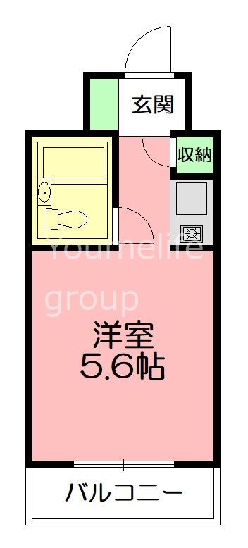 クリオ平塚参番館 507号室 間取り