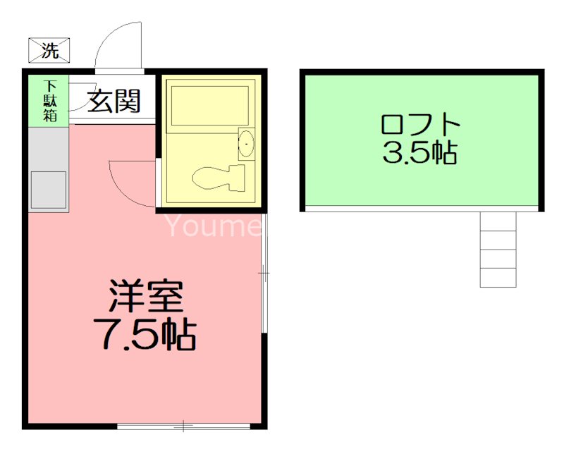 スマイルハウス第6 205号室 間取り