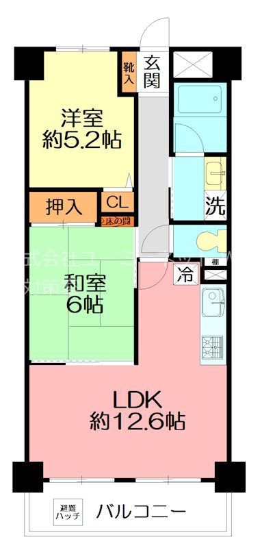ＮＩＣＥアーバン寒川 00306号室 間取り