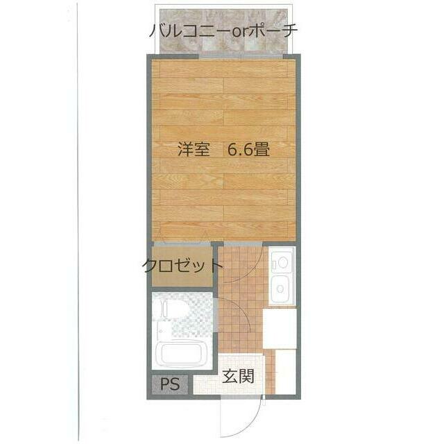 コーポゆう 202号室 間取り