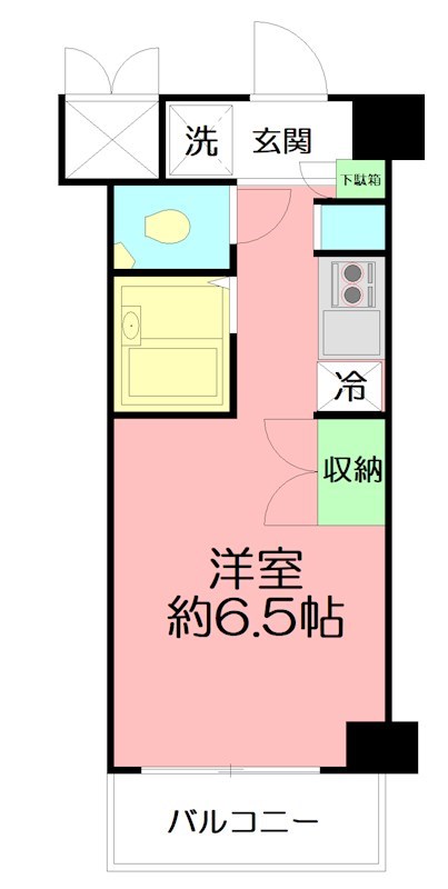 ラグゼナ本厚木 505号室 間取り