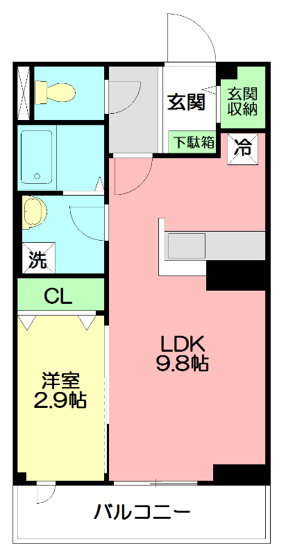 パインヒルズ 203号室 間取り
