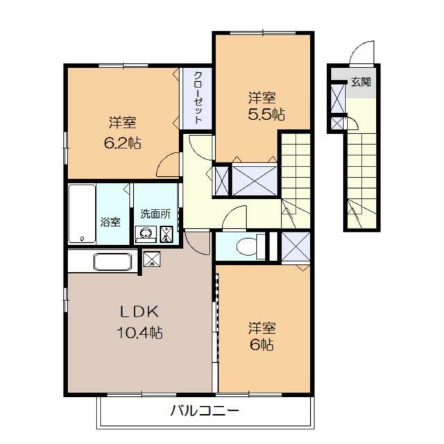 マイメゾン 202号室 間取り