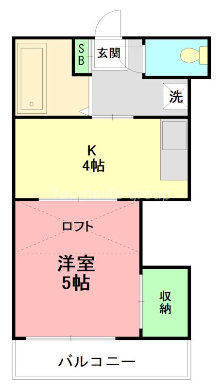 ヒルズ本厚木 109号室 間取り