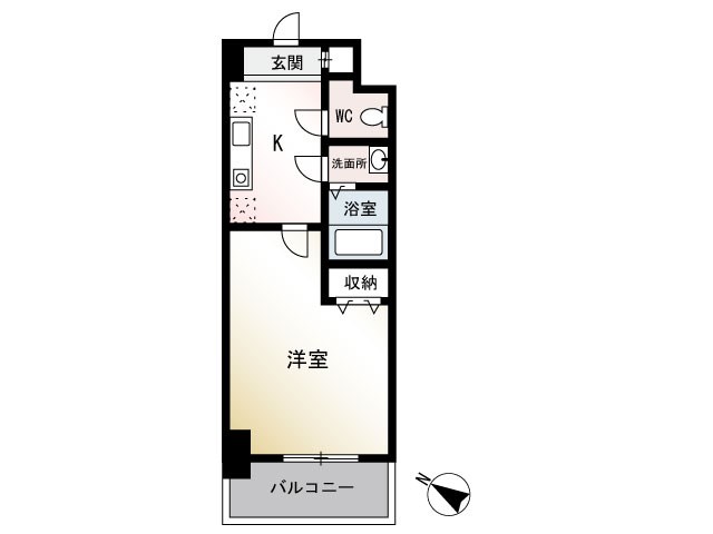 KADOIE TSUJIDO(カドイエツジドウ) 105号室 間取り