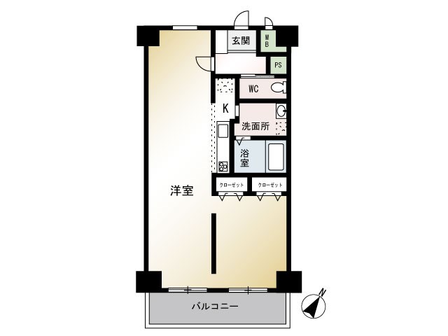S.フェリーチェ 602号室 間取り