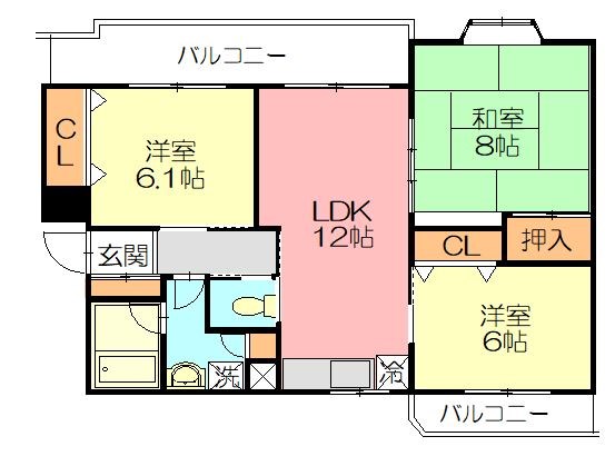 アネックス湘南 106号室 間取り