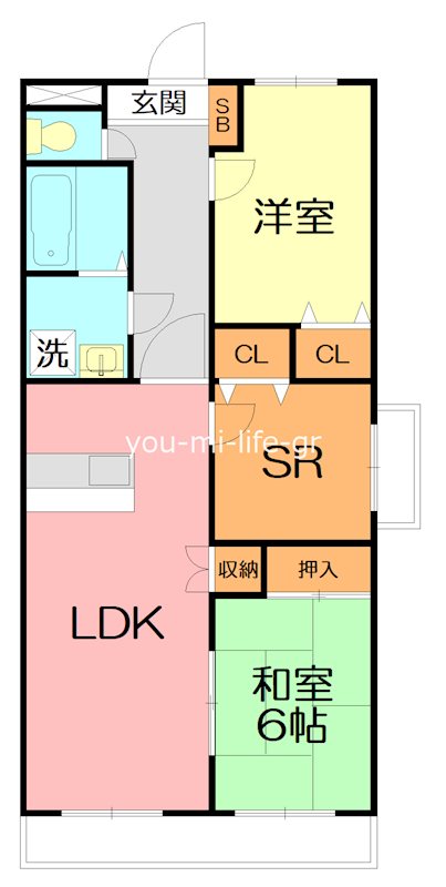 フレアⅡ 401号室 間取り