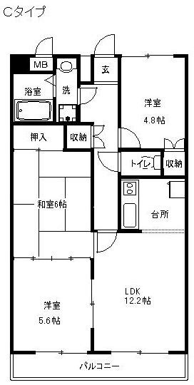 ヴェルドミール湘南平塚 202号室 間取り
