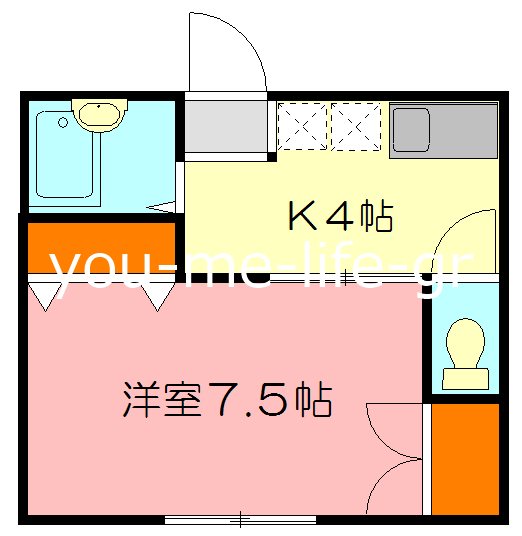 プラザハウス 204号室 間取り