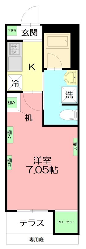 aruka014 102号室 間取り