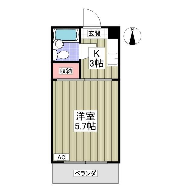 シャトール田口戸塚Ⅰ 209号室 間取り