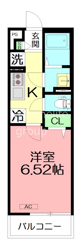 リブリ南町Ⅱ 203号室 間取り