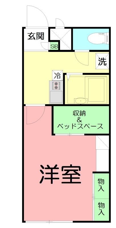 レオパレス第6ひかりハイツ 間取り図