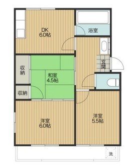 コーポ札場 1-301号室 間取り