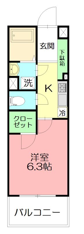 グランヒルズ 303号室 間取り