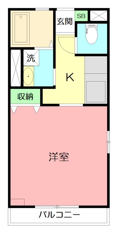 ソレイユ 101号室 間取り