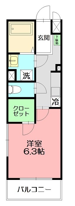 カレッジヒルズD 間取り