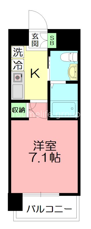 アース湘南台 305号室 間取り